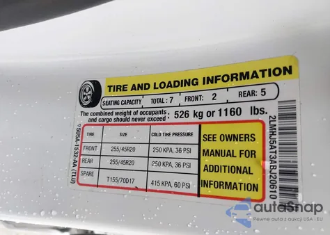2010 Lincoln Mkt Ecoboost z USA, uszkodzony, nr VIN 2LMHJ5AT3ABJ20610